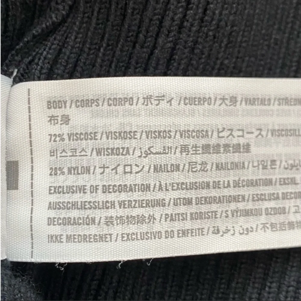 NEW Abercrombie & Fitch Strappy Halter Mini Sweater Dress SZ XL in Black - Picture 7 of 9